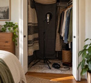 how to record vocals in a closet