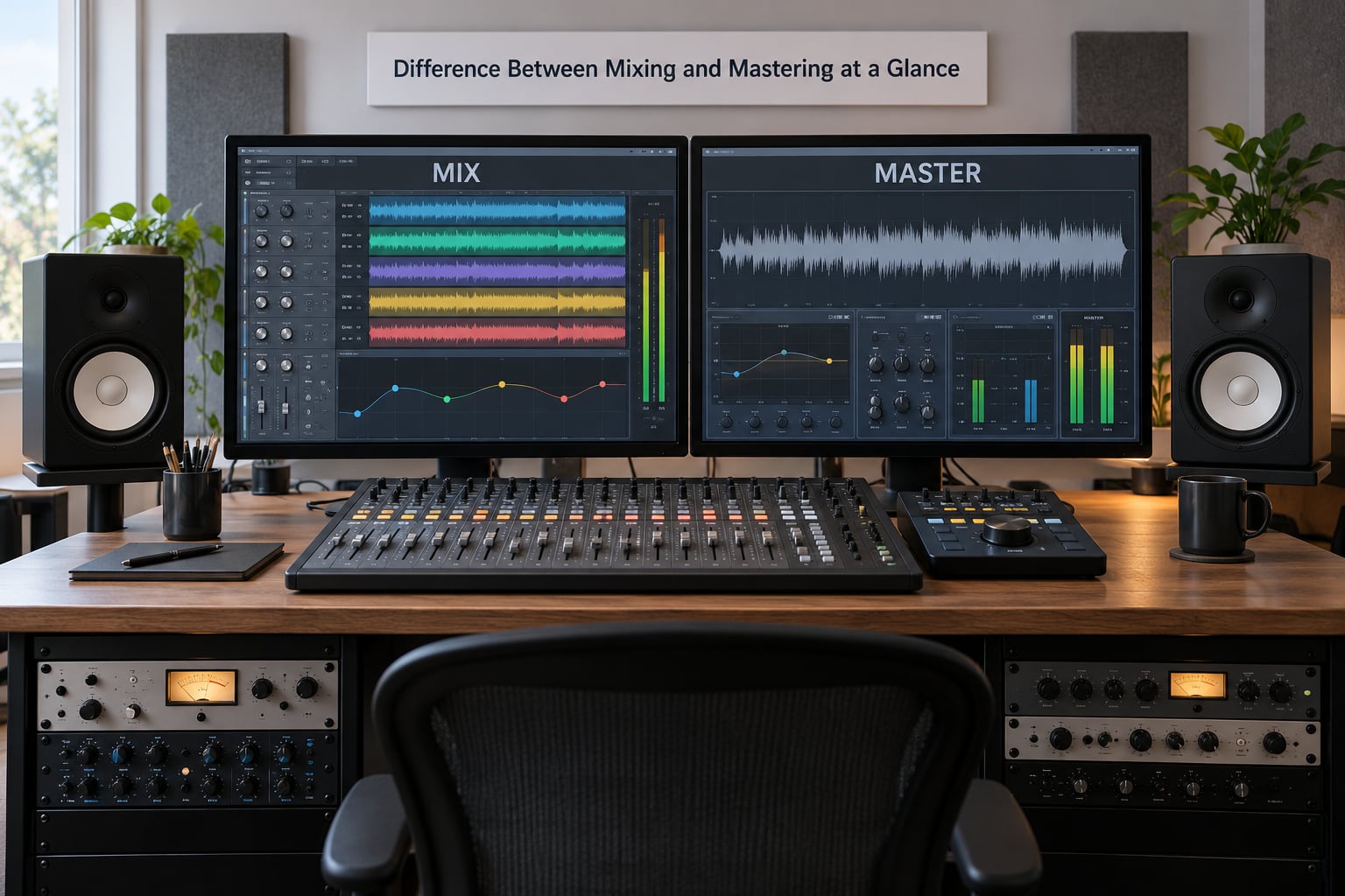 Difference Between Mixing and Mastering at a Glance