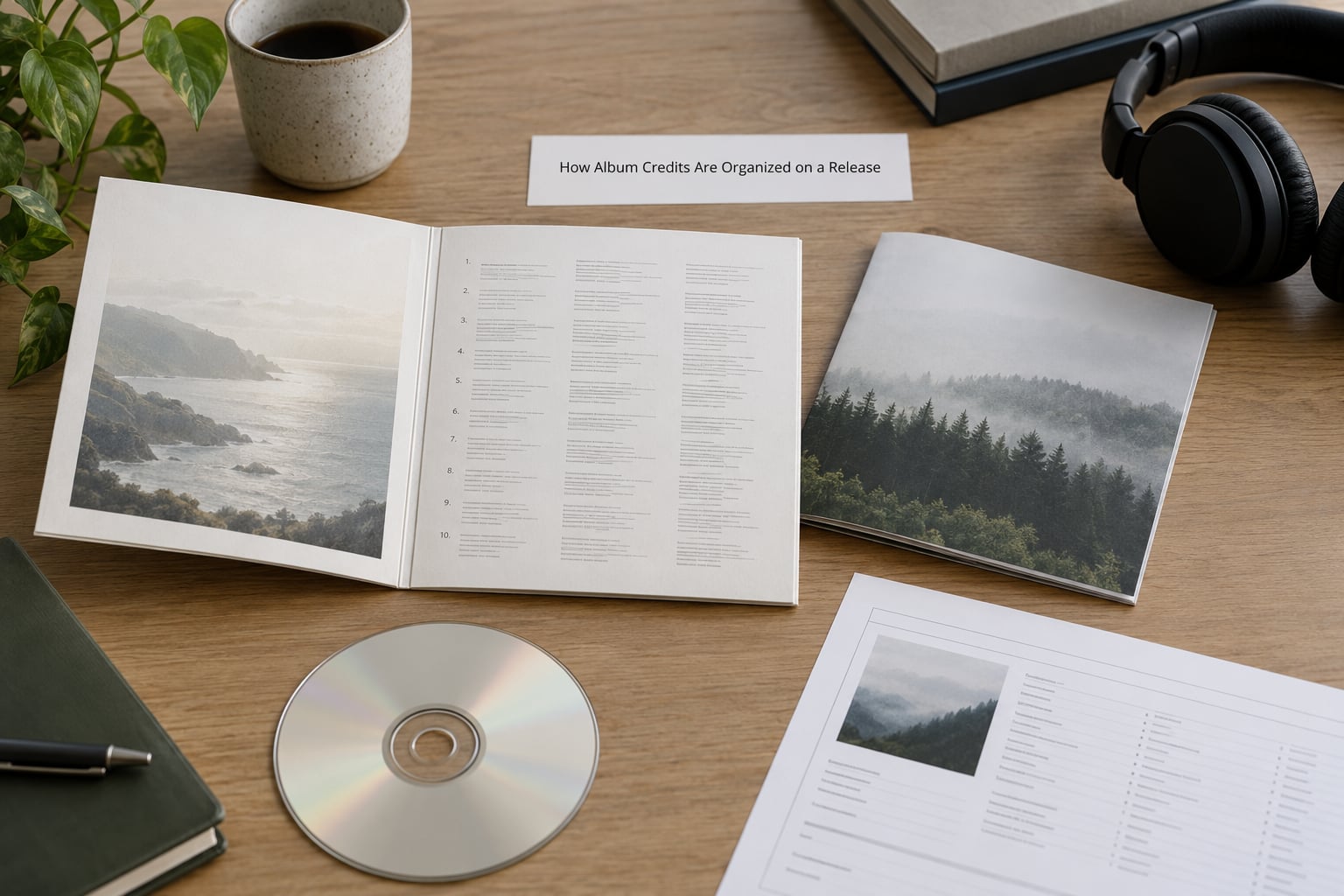 How Album Credits Are Organized on a Release