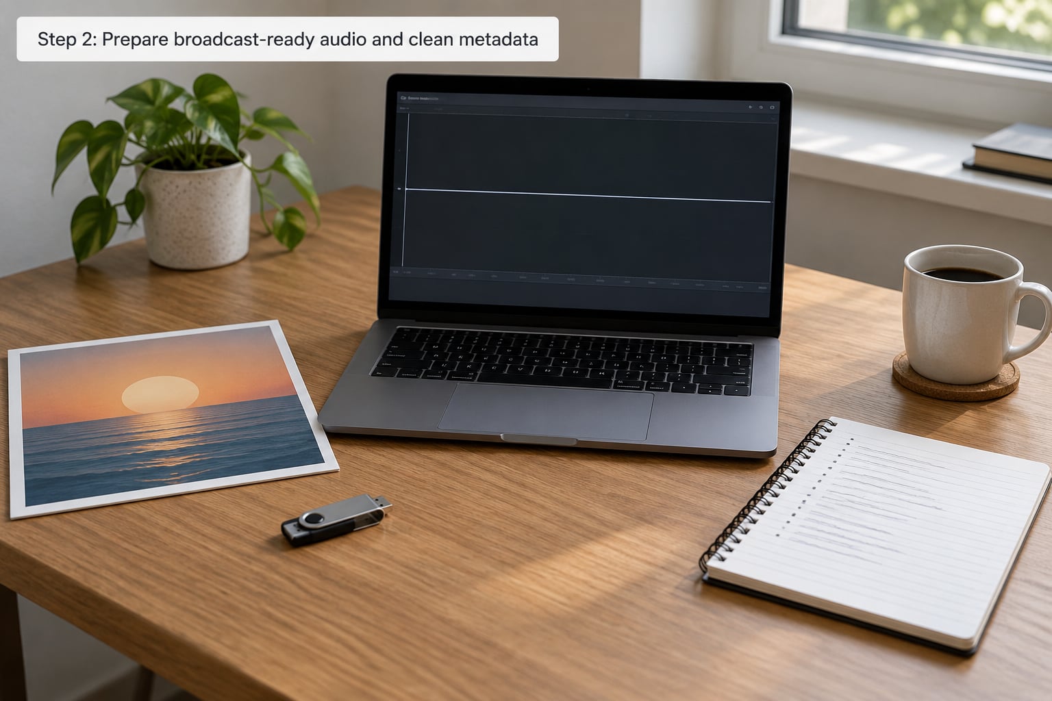 Step 2: Prepare broadcast-ready audio and clean metadata