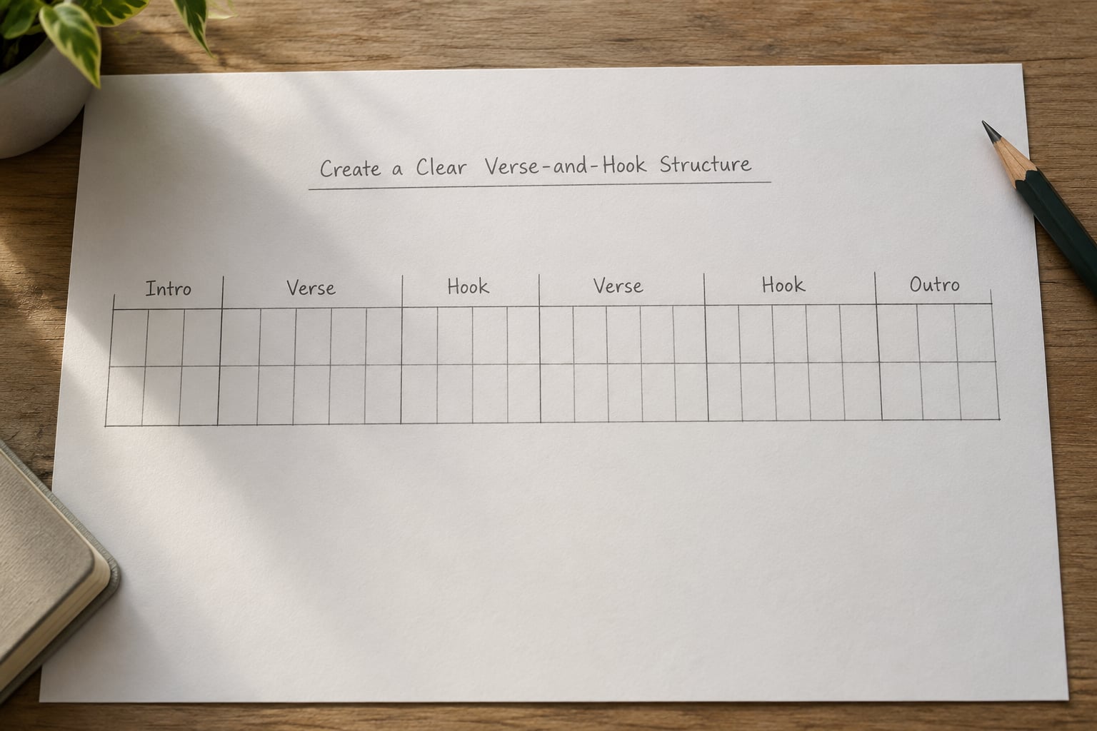 Create a Clear Verse-and-Hook Structure