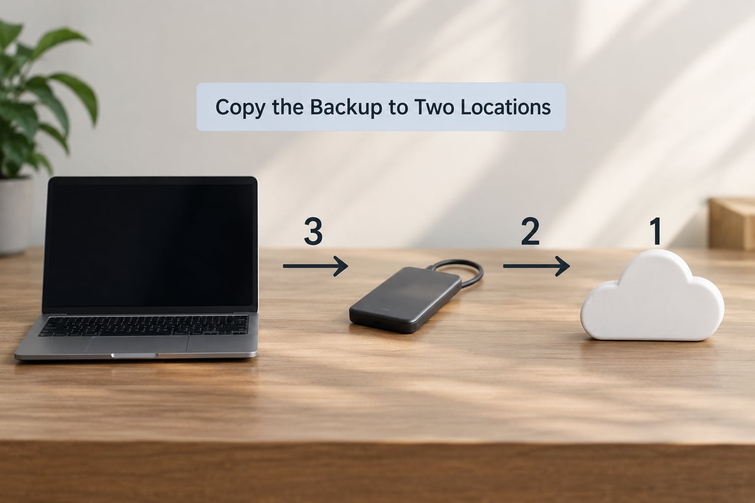Copy the Backup to Two Locations
