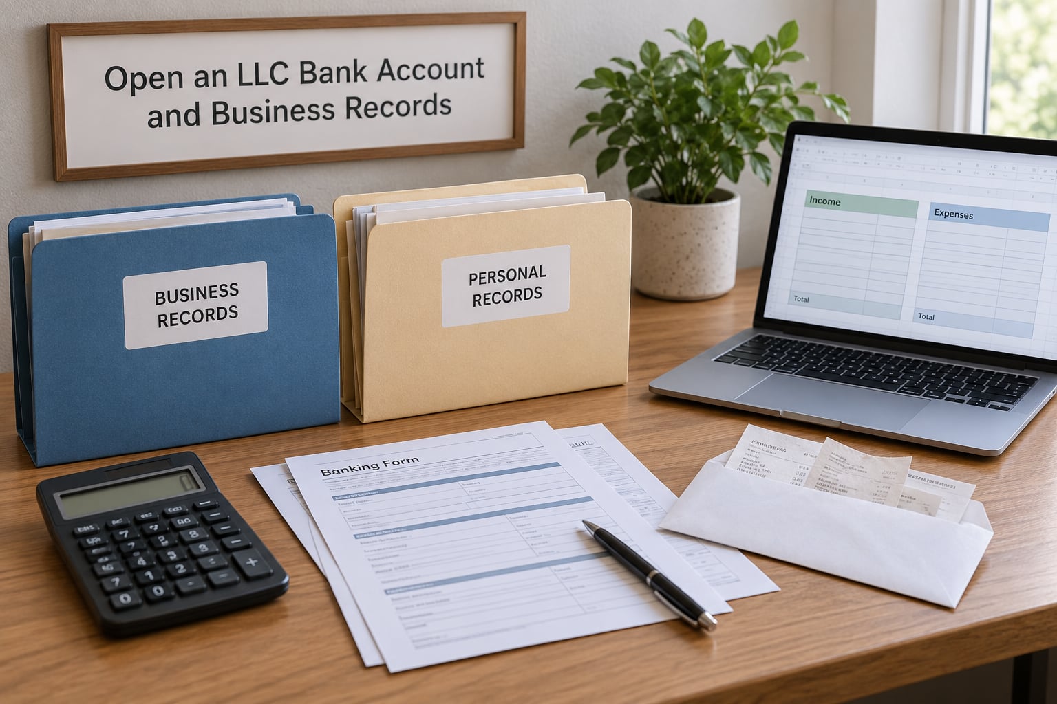Open an LLC Bank Account and Business Records