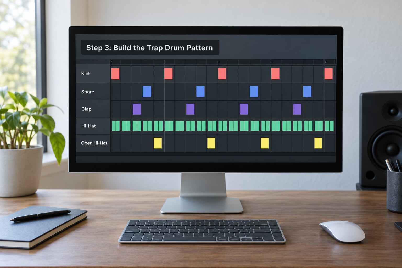 Step 3: Build the Trap Drum Pattern