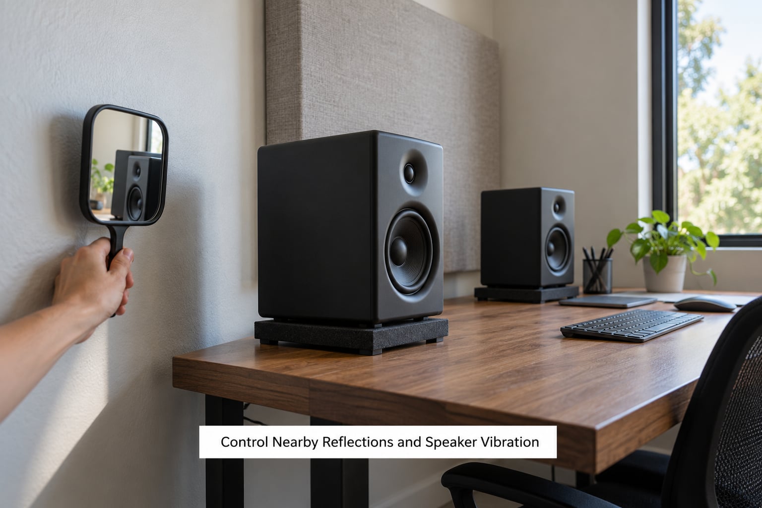 Control Nearby Reflections and Speaker Vibration