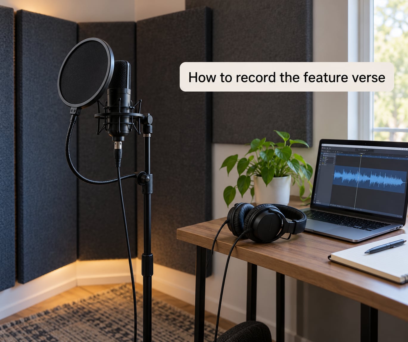 How to record the feature verse