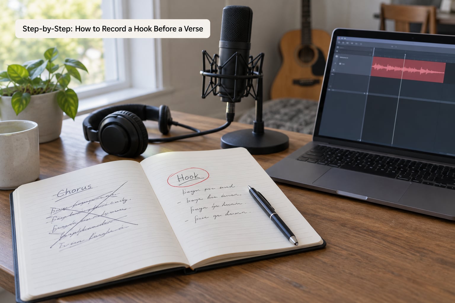 Step-by-Step: How to Record a Hook Before a Verse