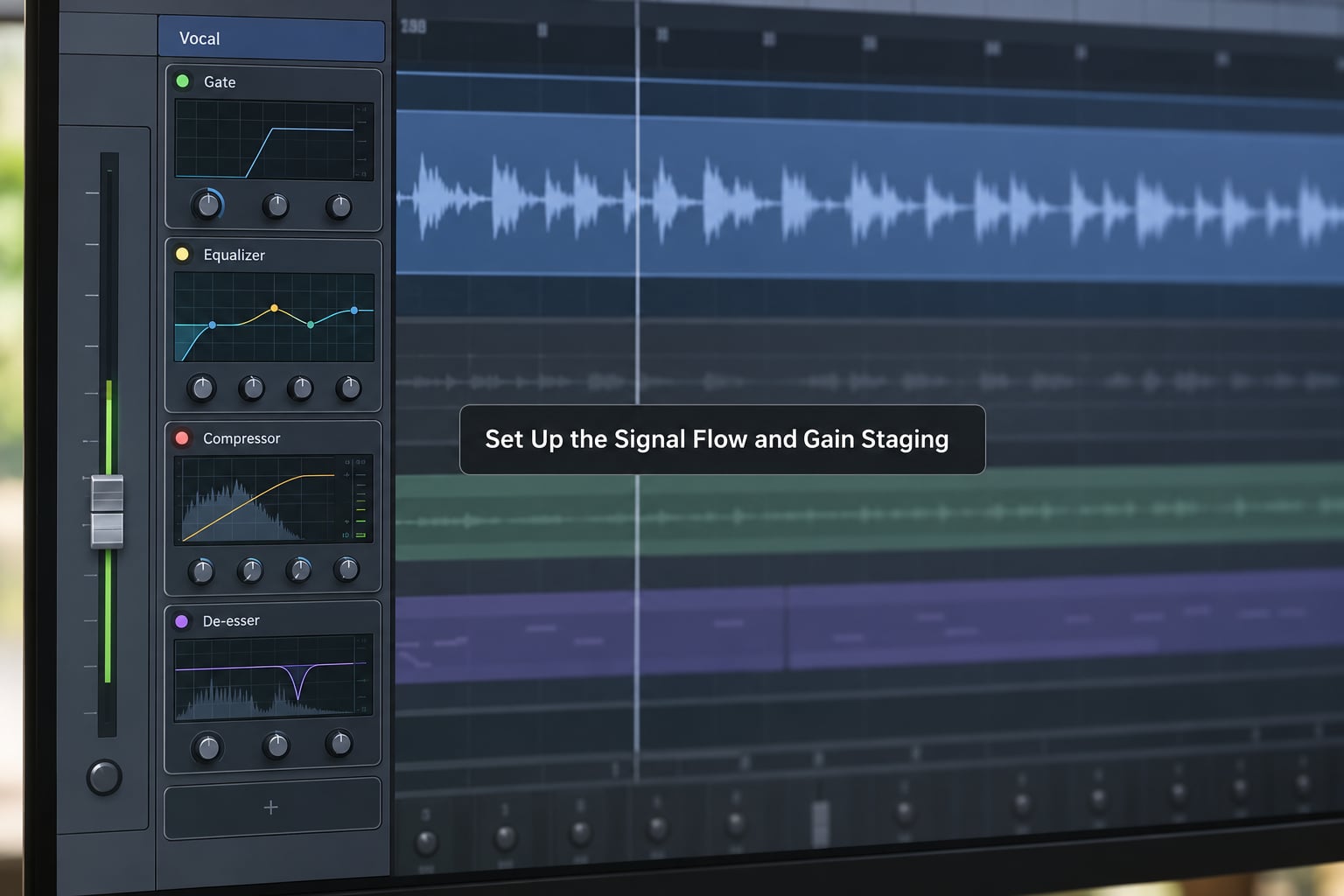 Set Up the Signal Flow and Gain Staging