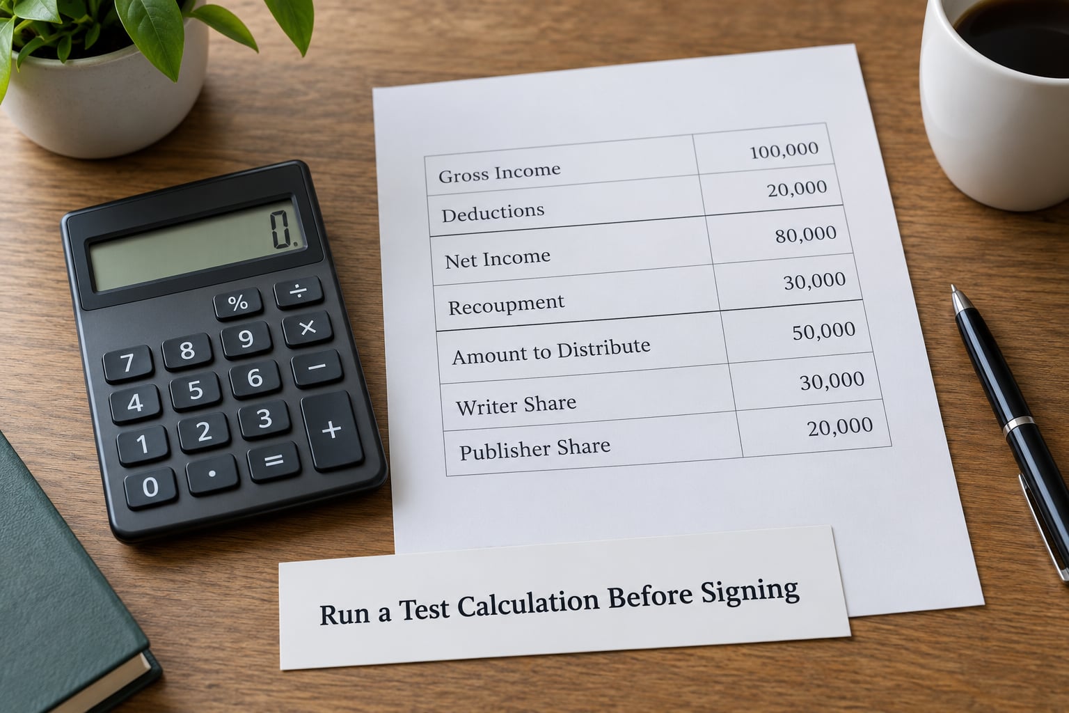 Run a Test Calculation Before Signing