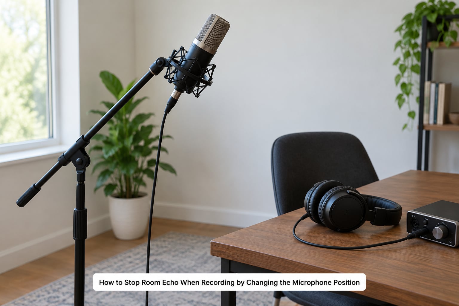 How to Stop Room Echo When Recording by Changing the Microphone Position