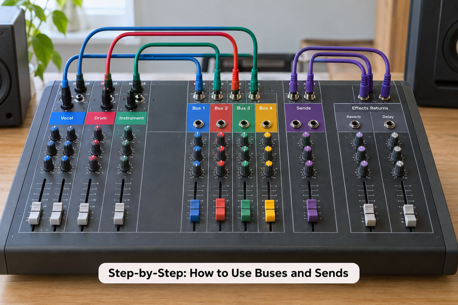 Step-by-Step: How to Use Buses and Sends