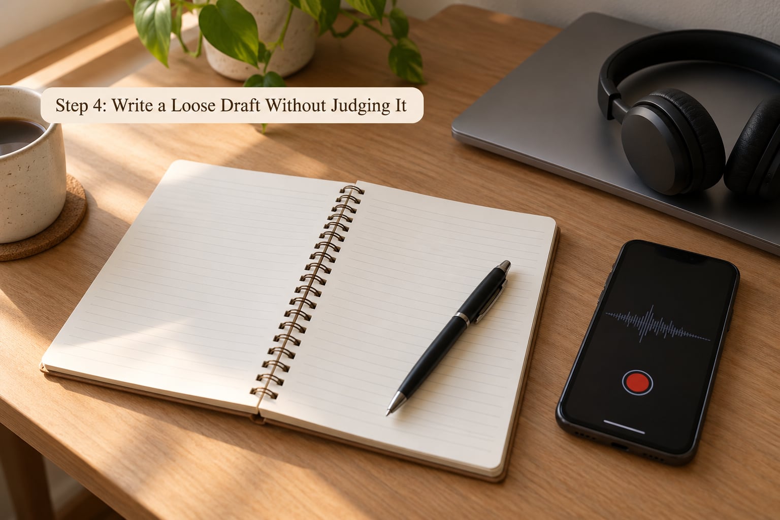 Step 4: Write a Loose Draft Without Judging It