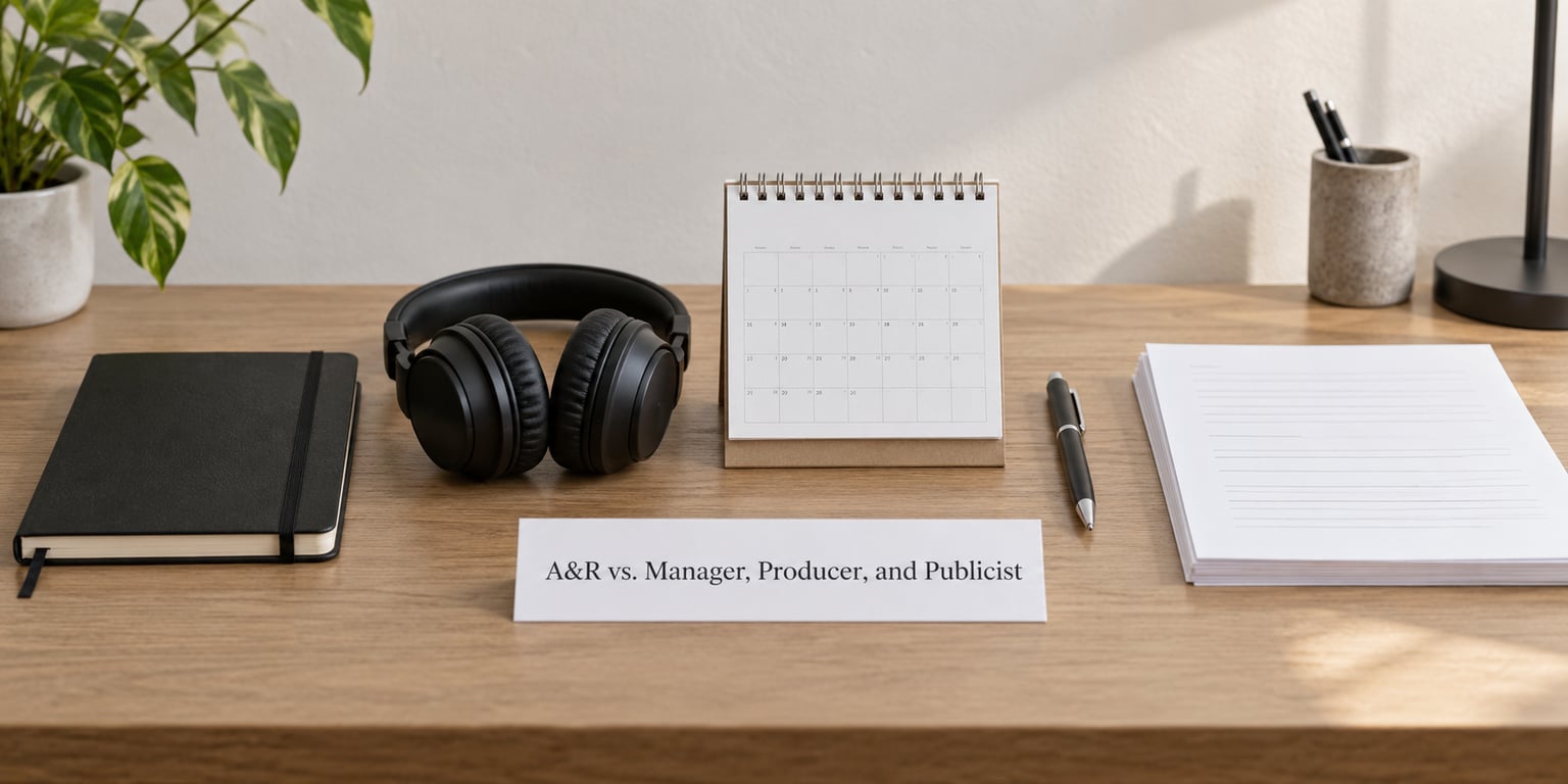 A&R vs. Manager, Producer, and Publicist