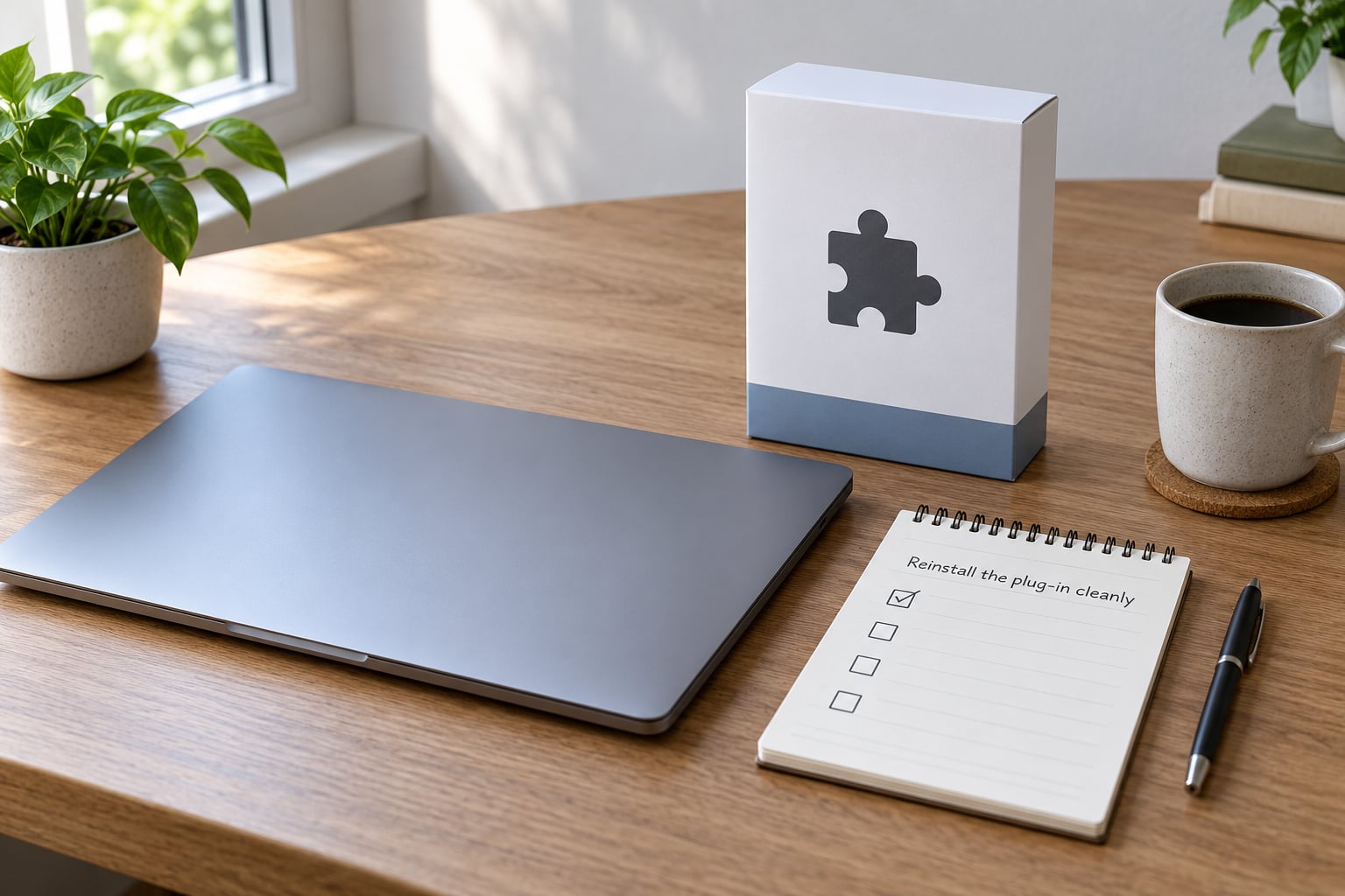 Reinstall the plug-in cleanly